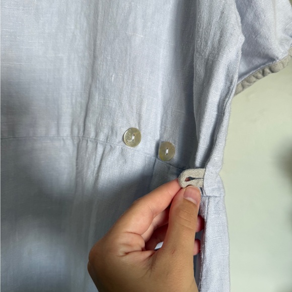 Vintage linen babydoll coastal dress - Picture 5 of 5